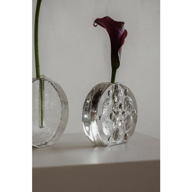 Glass Vintage Solifleur Vases from Walther Glas, 1970s, Set of 2 For Sale - Image 7 of 11