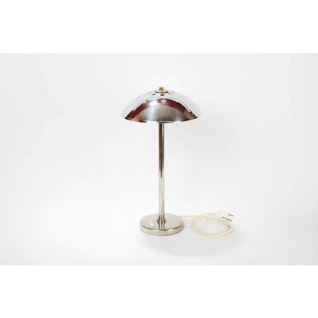 Silver Art Deco Table Lamp For Sale - Image 8 of 8