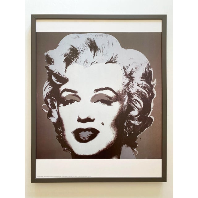 Andy Warhol Vintage 1981 Lithograph Print Framed Pop Art Poster " Marilyn " 1967 For Sale - Image 13 of 13