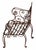 Vintage Wrought Iron Garden Chairs, Set/3 For Sale - Image 9 of 12