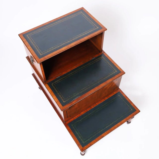 Victorian Pair of English Library Step Stands For Sale In West Palm - Image 6 of 11