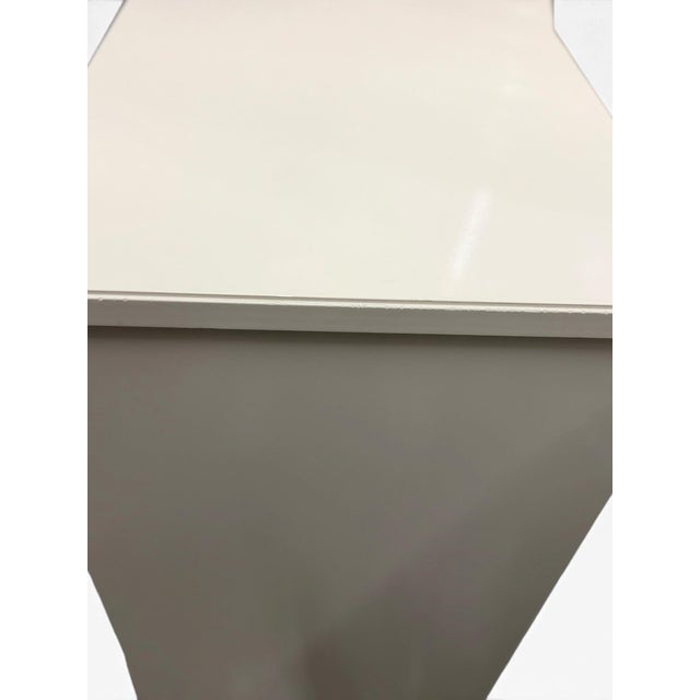 Wood Ethan Allen Heston Triple Dresser in Ascot White Lacquer, 9 Drawers For Sale - Image 7 of 12