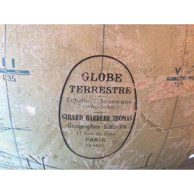 Early 20th Century French Plaster Globe Chairish