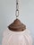 Art Deco Pendant Light in Frosted Clear Glass, 1930s For Sale - Image 9 of 15