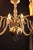 Vintage Low Eight-Arm Chandelier in White Brass For Sale - Image 3 of 4