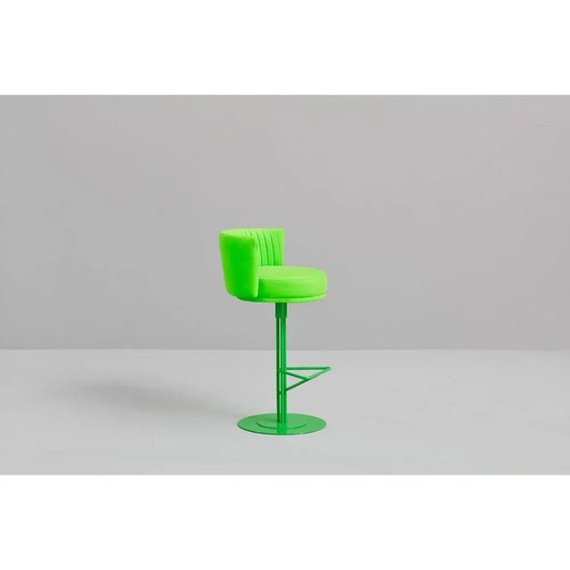 Contemporary Set of Green Athens Stools by Pepe Albargues For Sale - Image 3 of 8