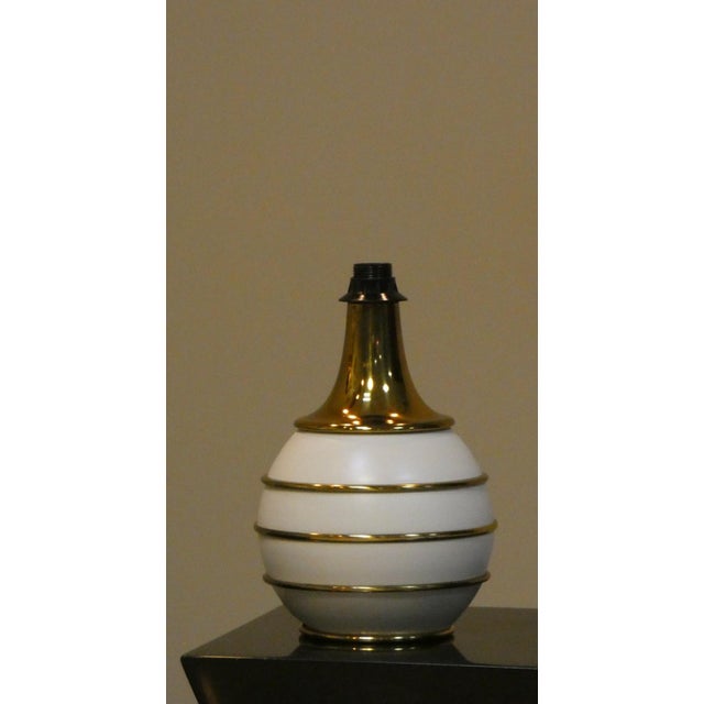 Hollywood Regency Table Lamps with Brass Details by Tommaso Barbi, Italy, 1970s, Set of 2 For Sale - Image 9 of 18