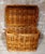 Wood Vintage Wicker Log Basket, 1960 For Sale - Image 7 of 9