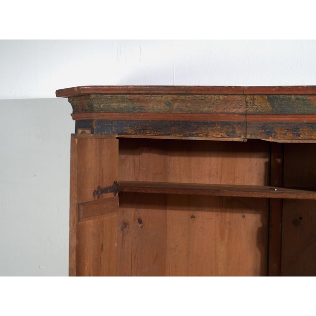 Antique Polychrome Wood Wardrobe For Sale - Image 11 of 18