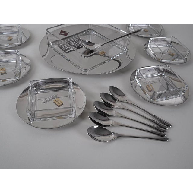 Silver Vintage Italian Dessert Set from Gottinghen, 1970s, Set of 20 For Sale - Image 8 of 10