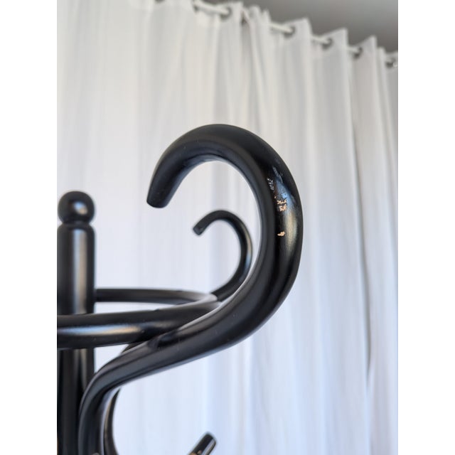 Vintage Black Bentwood Coat Stand, 1970s For Sale - Image 9 of 18