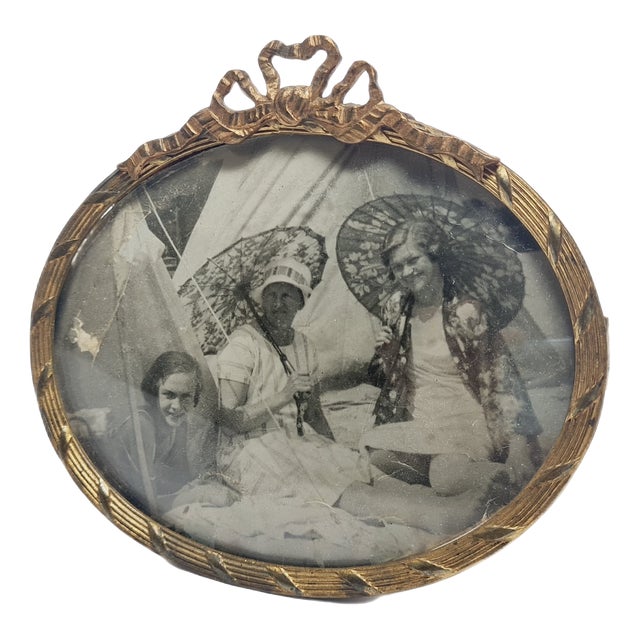 Vintage Danish Bronze Classicist Frame, 1890s For Sale