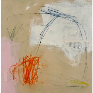 "Nuevo" Contemporary Original Abstract Painting on Paper For Sale