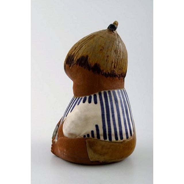 Rare figurine, Lisa Larson for Gustavsberg, ''Johanna'', glazed ceramics. Stamped. Measures: Height 17 cm. In perfect...