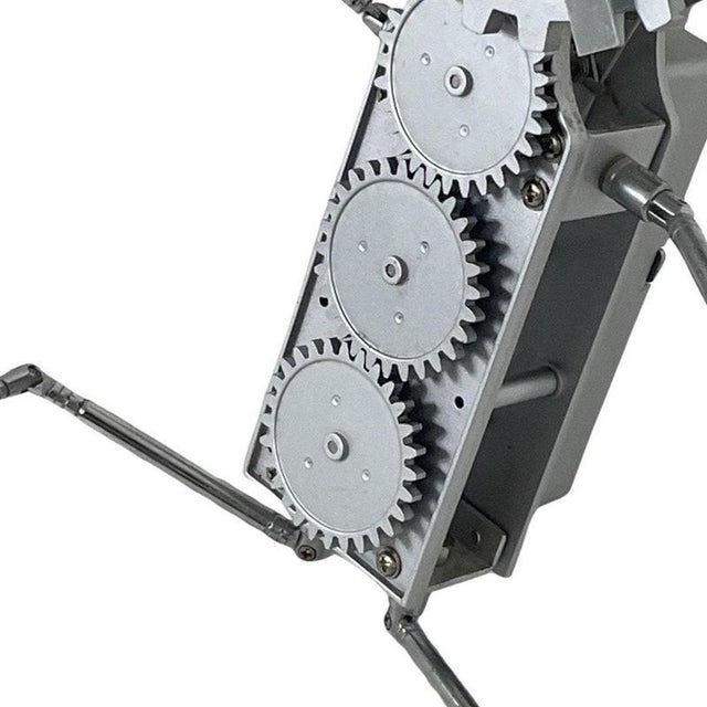 Vintage Little Man-Shaped Desk or Wall Clock with Exposed Gears & Extendable Arms and Legs, 1980s-1990s For Sale - Image 6 of 8