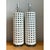 Early 21st Century Vintage Lattice Ceramic and Chrome Lamps - Pair For Sale - Image 5 of 12