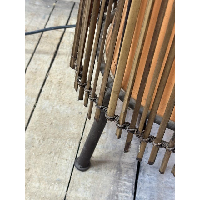 Kobe Floor Lamp in Metal and Rattan, 1990s For Sale - Image 15 of 16
