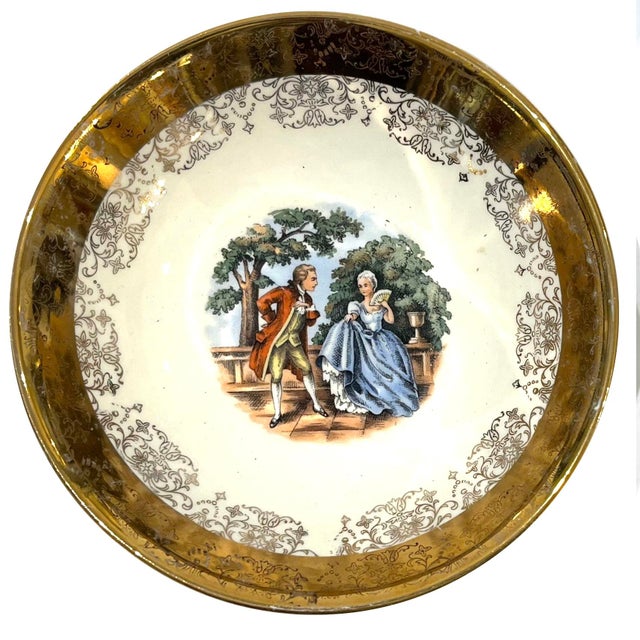 Mid 20th Century 22 Carat Crest-O-Gold Sauce Bowls by Sabin - Set of 7 For Sale - Image 9 of 11