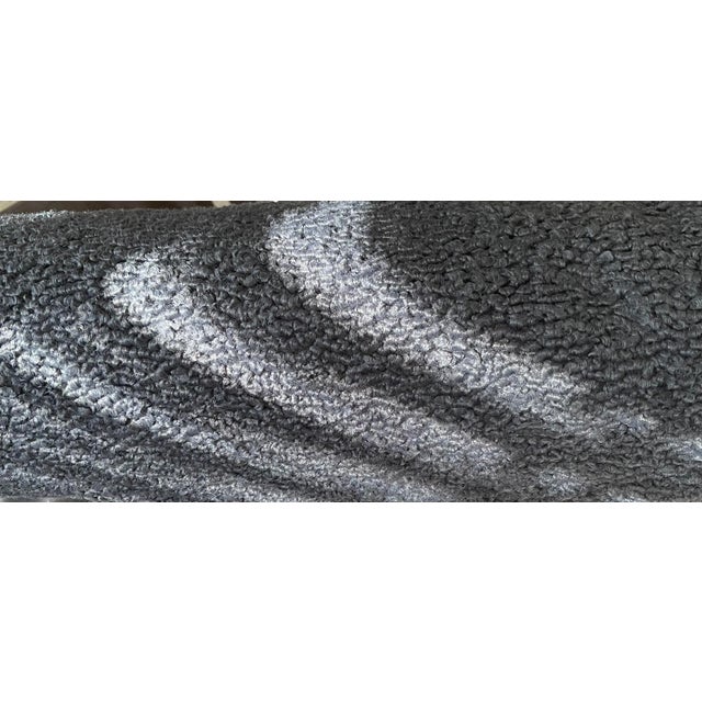 Kravet Faux Sherpa in Slate Gray 22" PIllows-A Pair For Sale In Greensboro - Image 6 of 6