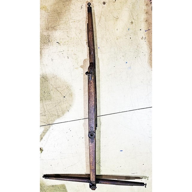 I can just hear the blacksmiths hammer pounding out the iron for this 19c American double horse yoke halter. Oak and iron,...