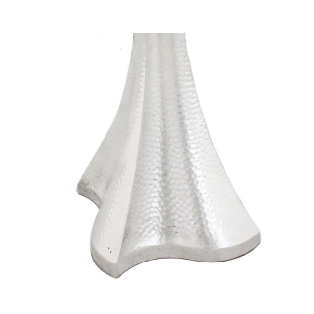 2023 Sterling Silver Hammered Menorah For Sale In New York - Image 6 of 7