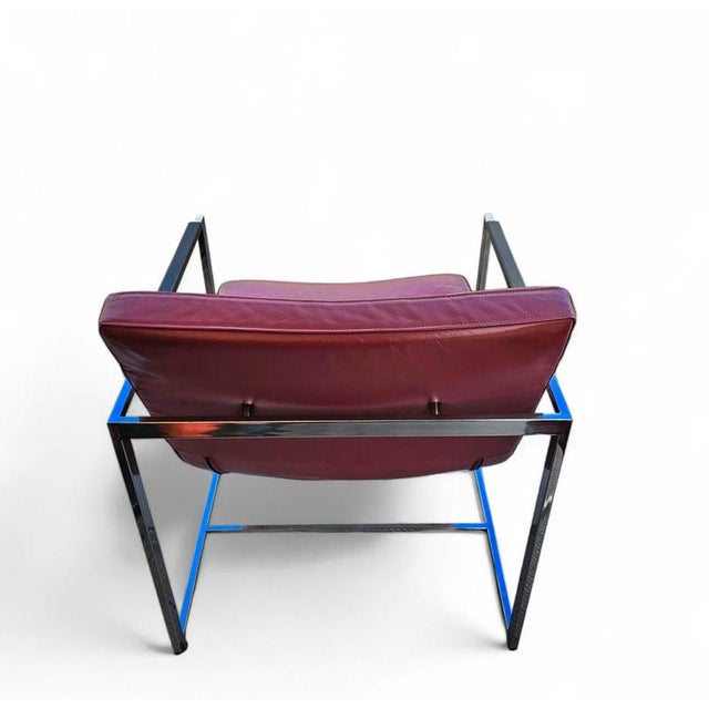 Oscar Lounge Chairs in Red Leather by Martin Haksteen for Harvink, 1980s, Set of 2 For Sale - Image 3 of 6