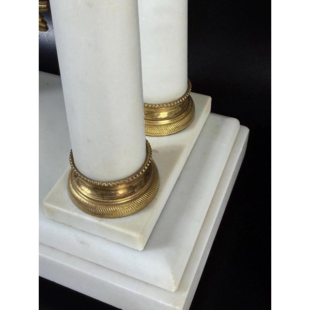 Antique French Mantel Clock Set in Gilt Bronze, 1800s, Set of 3 For Sale - Image 13 of 18