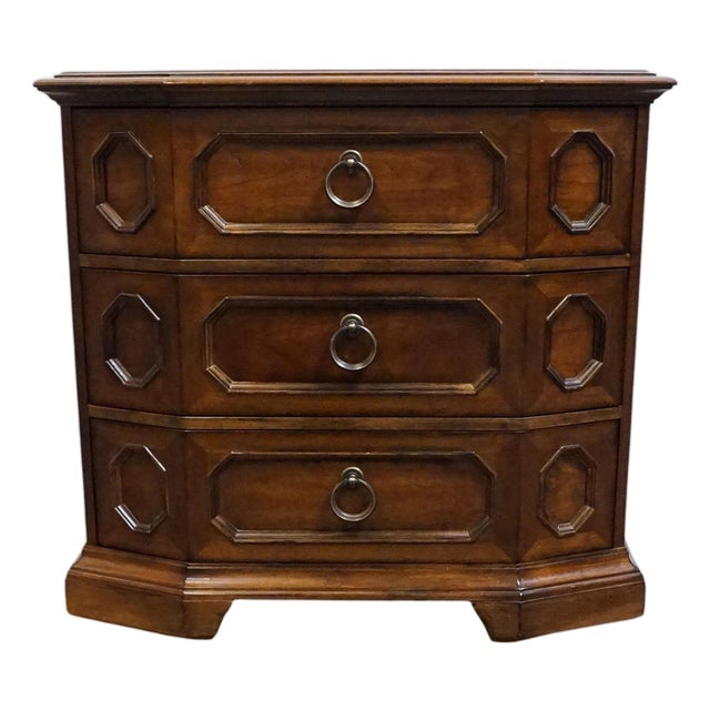 Bernhardt Furniture Solid Cherry Italian Neoclassical Tuscan Style 36" Bachelor's Chest / Nightstand 327-230 For Sale