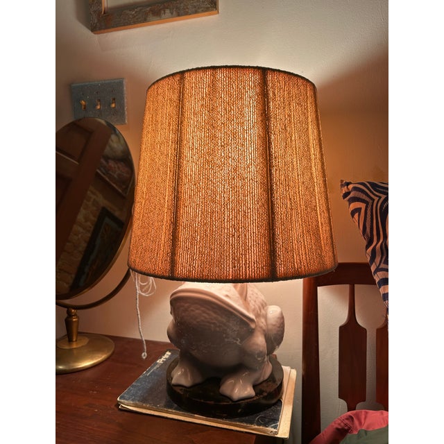 Vintage Nubby String Lamp Shades - a Pair For Sale - Image 11 of 11