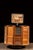 c. 1940s/1950s; Ponderosa Pine Woodwork - Chicago, IL Countertop revolving store display showcasing a range of miniature...