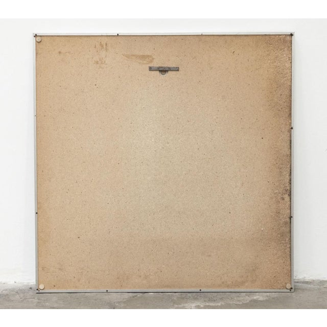 Peck Blenda, Geometric Composition, Work on Aluminum Panel, 1970s For Sale - Image 4 of 6