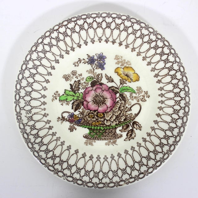 1930s 1930’s Myott England Bread Plates- Set of 8 For Sale - Image 5 of 7