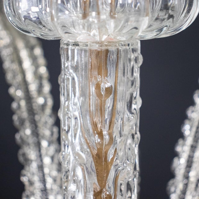 1940s 1940s Medusa Murano Chandelier Attributed to Ercole Barovier For Sale - Image 5 of 18
