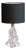 Mid-Century Crystal Glass Table Lamp, 1960s For Sale