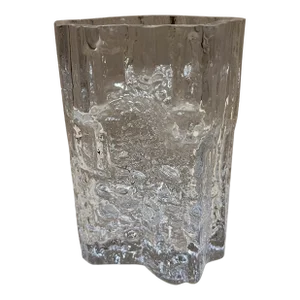 1970s Tapio Wirkkala Modernist Iittala Vase Art Glass Finland