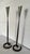 Pair of Belltrees Forge Tall Hand-Forged Pinecone Candlesticks / Scottish Artisan Blacksmith For Sale - Image 13 of 17