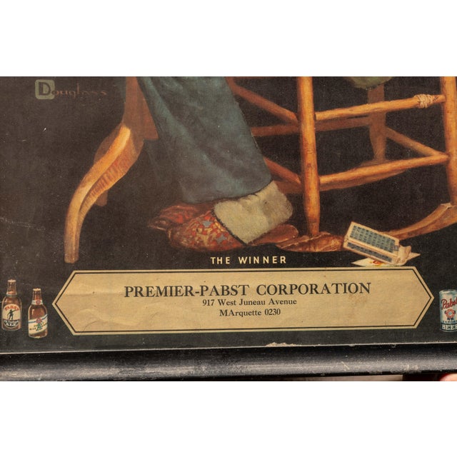 1930s Pabst the Winner Card Player Advertising Print For Sale - Image 4 of 6