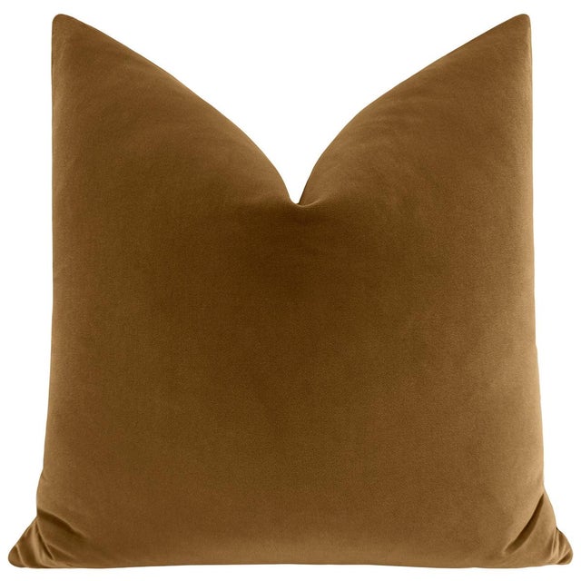 Pair of beautiful custom-made luxury Designer pillows in an Marrakesh Gold colorway. Meticulously handcrafted with serged...