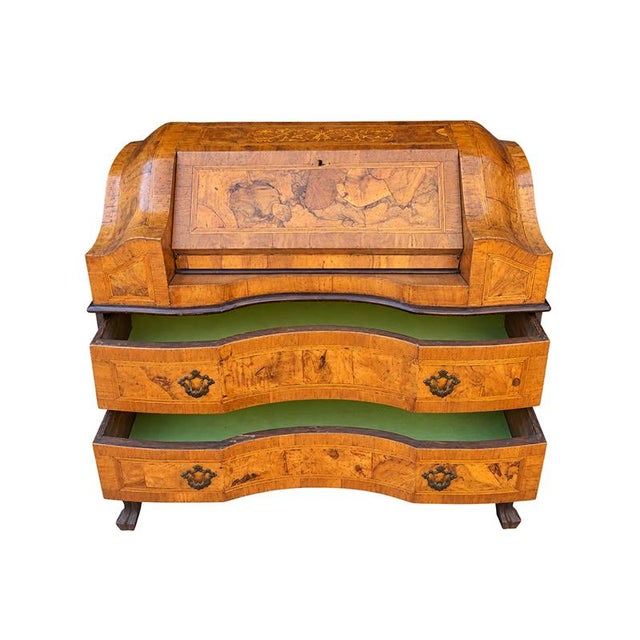 19th Century Walnut Burl Chest of Drawers For Sale - Image 4 of 12