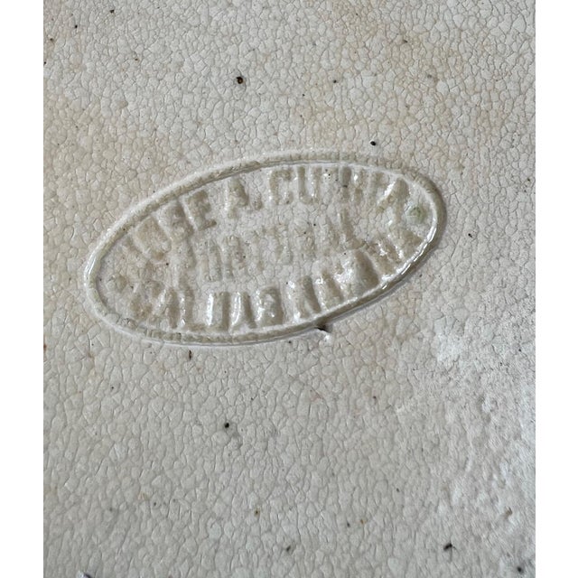 Antique Portuguese Cunha Palissy Scalloped Rim Plate With Crabs and Shells For Sale - Image 4 of 8