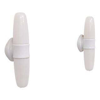 Model 6068 Wall Lamps by Wilhelm Wagenfeld for Lindner Leuchten, 1950s, Set of 2 For Sale