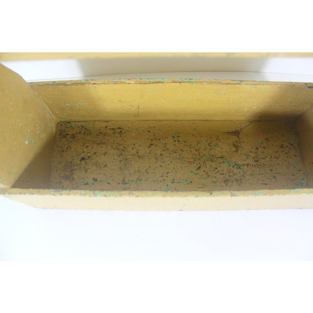 Vintage Painted Wood Trug Tool Box For Sale - Image 6 of 12