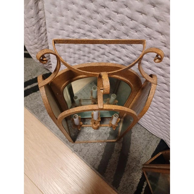 Vintage Bruce Eicher Wrought Iron Wall Sconces - A Pair For Sale - Image 4 of 13