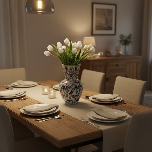 The Handmade Classic Vase: Traditional Charm Add a touch of timeless elegance to your interior with this Handmade Ceramic...