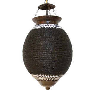 Charcoal Pendant Beads Lantern For Sale