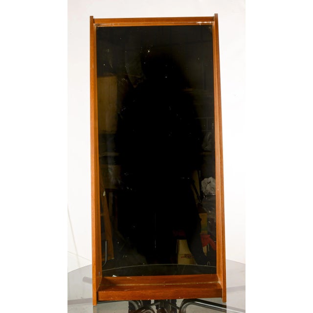 Italian Mirror with Wooden Frame, 1970s For Sale - Image 9 of 9