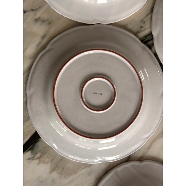 Ceramic LastCHANCE!8 Pieces Made in Portugal Hand Painted and Glazed Plates For Sale - Image 7 of 16