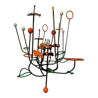 1976 Joseph A. Burlini Flower Sculpture For Sale