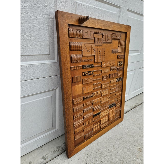 Mercantile Architectural Wood Molding Trim Display (Panel C) For Sale - Image 4 of 12