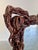 Vintage Freestanding Floor Mirror in Sculpted Tree Root Burl Frame With Stool For Sale - Image 9 of 12